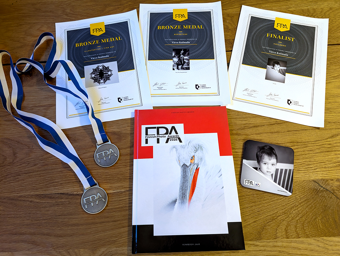 Mitalisadetta Finnish Photo Awardseissa!